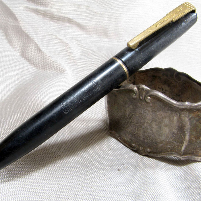 Watermans Vintage Antique PROPELLING PENCIL - England 1940's - Hard Rubber